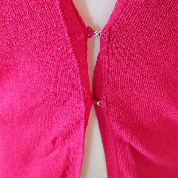 Bright Pink Vintage Anne Klein Cardigan - Picture 3 of 7